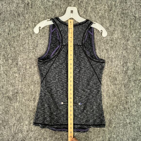 Athleta Womens POP SPACE DYE TANK Top Shirt Medium Gray Yoga Studio Activewear - Picture 7 of 8